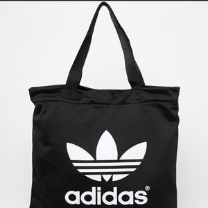 ADIDAS RETRO OVERSIZED BLACK GYM TOTE CARRYALL BAG ATHLETIC GYM BAG